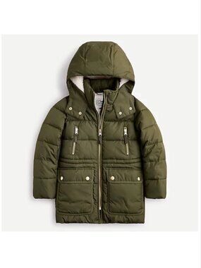 Crewcuts Chateau Puffer Jacket PrimaLoft Girls XS NWT